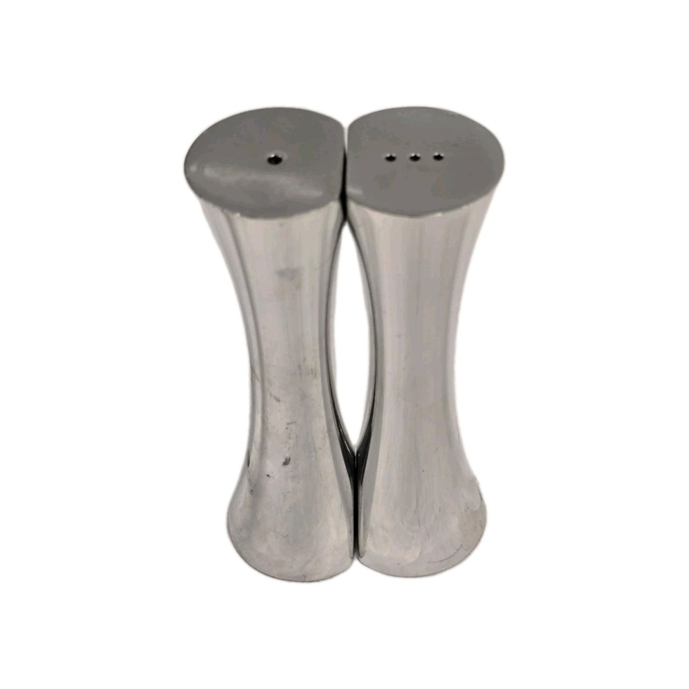 Nambe Hug Salt & Pepper Shakers Set, Alloy Metal‎ 1995